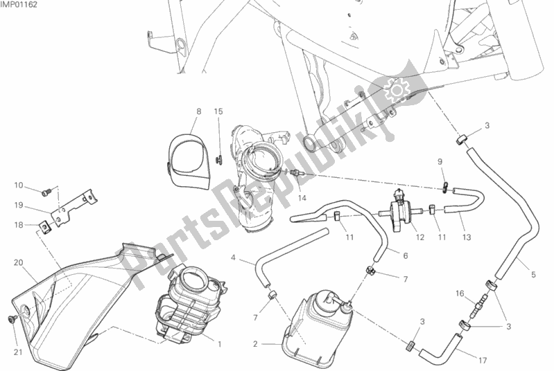 Toutes les pièces pour le Filtre à Cartouche du Ducati Scrambler Desert Sled Thailand USA 803 2020